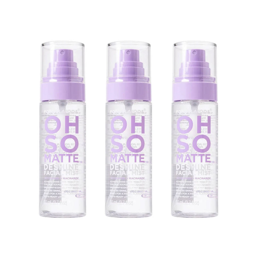 3x Formula 10.0.6 Oh So Matte Deshine Facial Mist 80ml