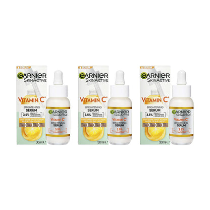 3x Garnier Skin Active Vitamin C Brightening Serum 30ml