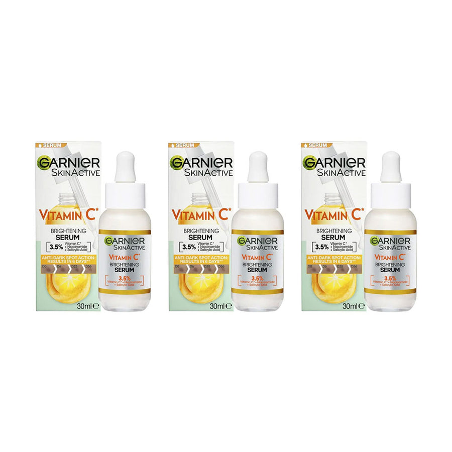 3x Garnier Skin Active Vitamin C Brightening Serum 30ml