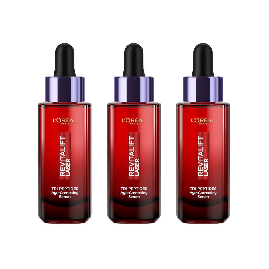 3x L'Oreal Revitalift Laser Age Correcting Serum 50ml