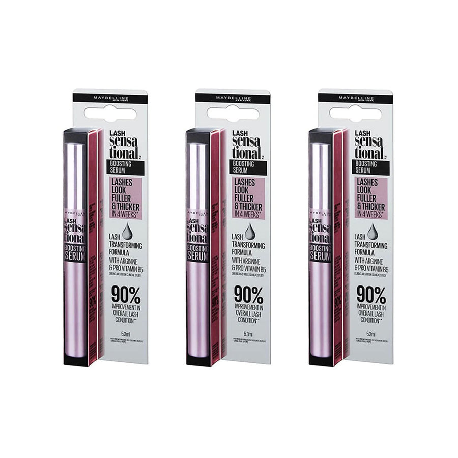 3x Maybelline Lash Sensational Boosting Serum 5.3ml