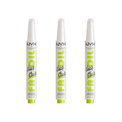 3x NYX Shiny Lip Balm Slick Click Fat Oil 01 Main Character