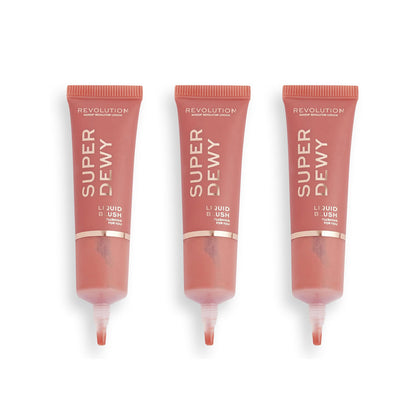 3x Revolution Liquid Blush Super Dewy Flushing For You 15ml