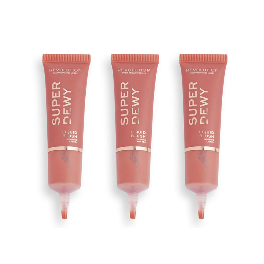 3x Revolution Liquid Blush Super Dewy Flushing For You 15ml