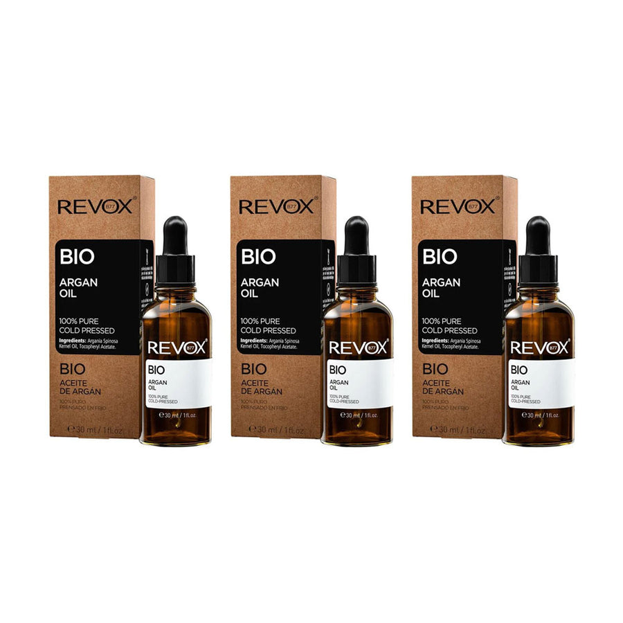 3x Revox B77 Bio Argan Oil 100% Pure 30ml