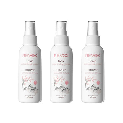 3x Revox B77 Japanese Ritual Moisturising Essence Tonic 120ml