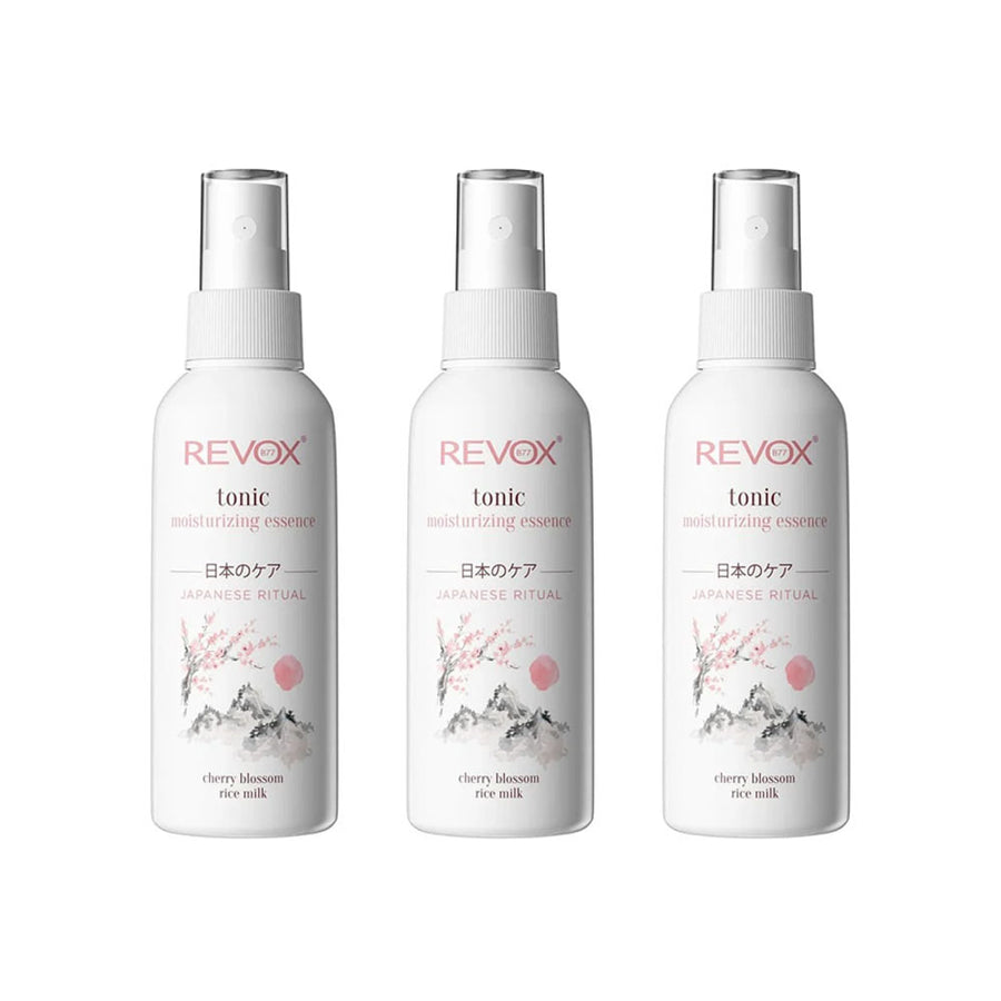 3x Revox B77 Japanese Ritual Moisturising Essence Tonic 120ml