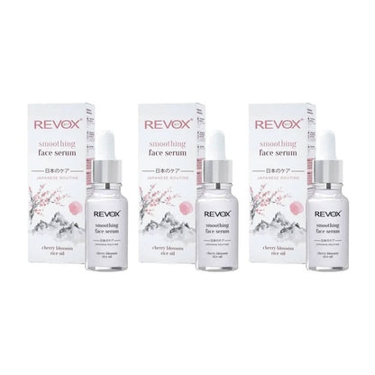 3x Revox B77 Japanese Ritual Smoothing Face Serum 20ml