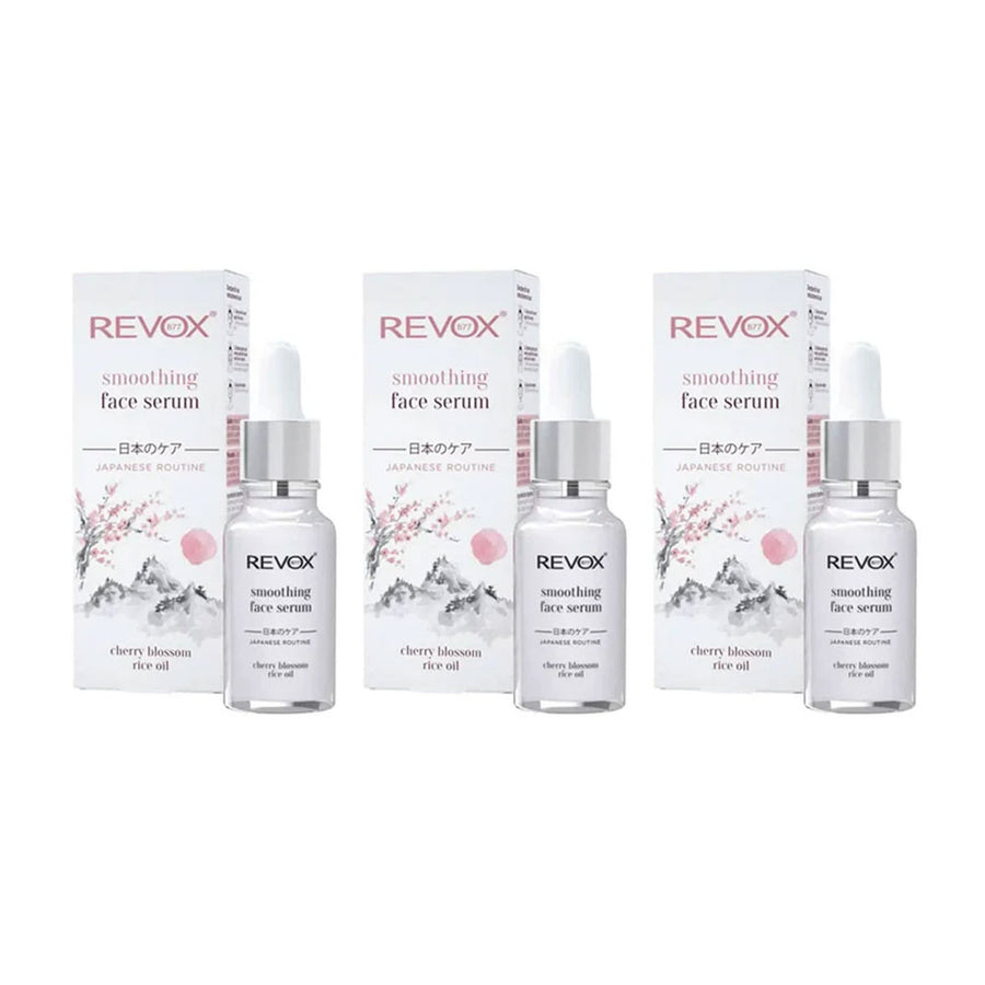 3x Revox B77 Japanese Ritual Smoothing Face Serum 20ml