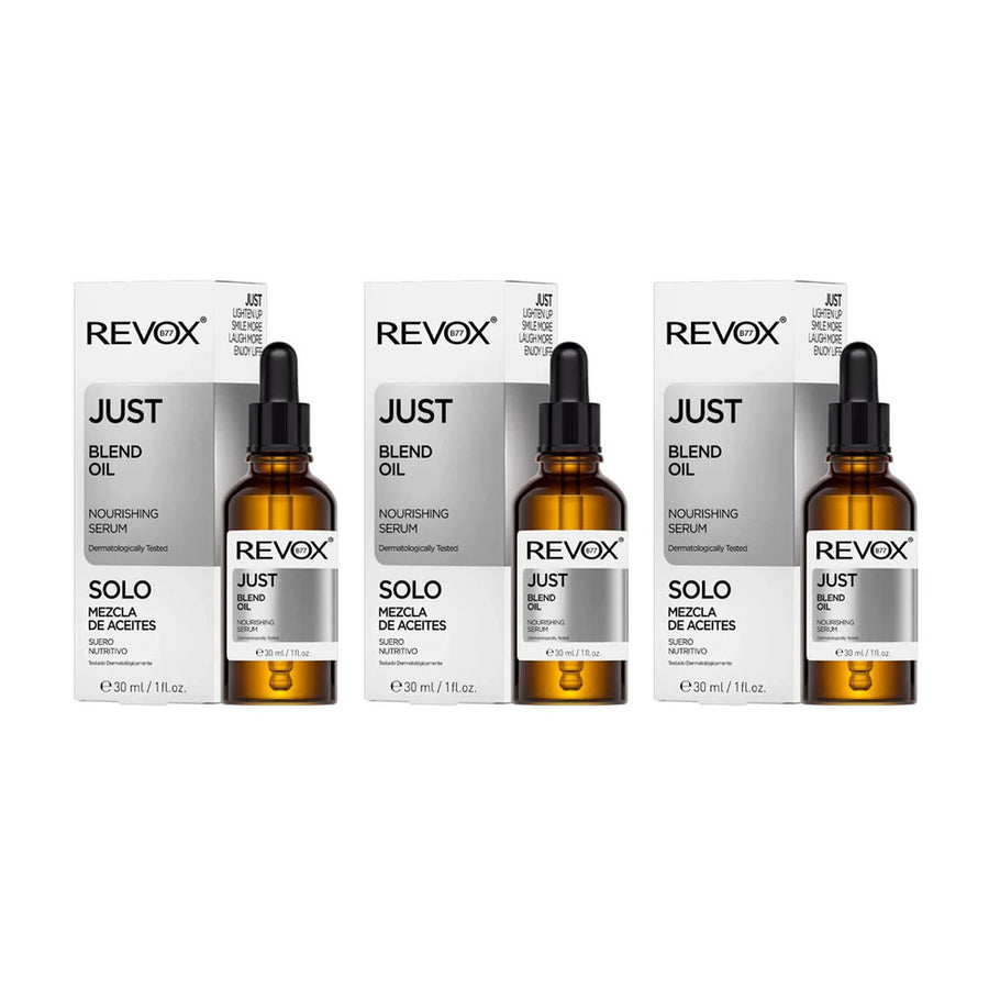 3x Revox B77 Just Blend Oil Nourishing Serum 30ml