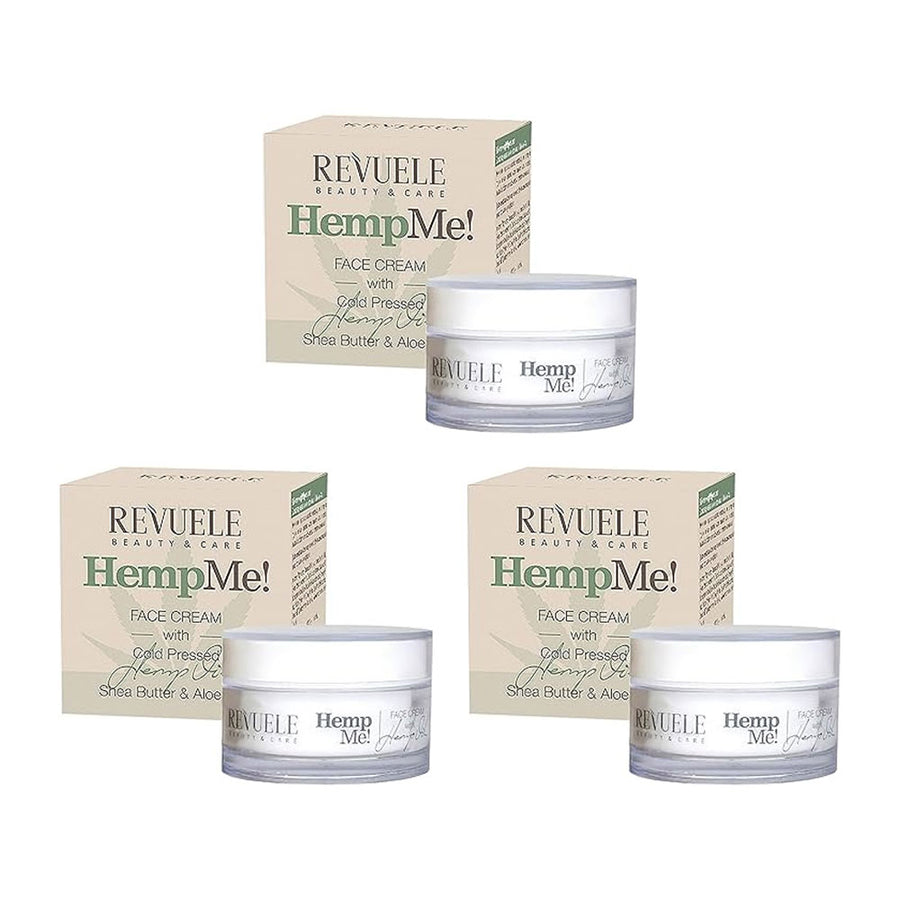 3x Revuele Hemp Me! Face Cream 50ml