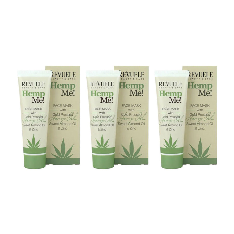 3x Revuele Hemp Me! Face Mask 80ml