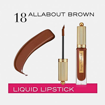 Bourjois Liquid Lipstick Rouge Velvet Ink 18 All About Brown 3.5ml