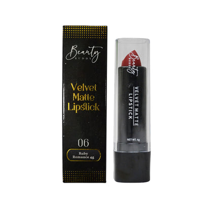 Beauty Buddy Velvet Matte Lipstick 06 Ruby Romance 4g