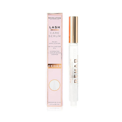 Lash care serum with packaging on a white background