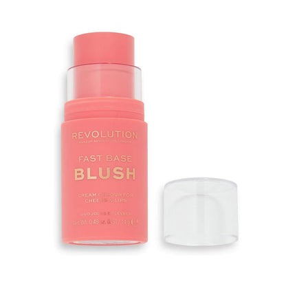 Revolution Fast Base Blush Cream Colour For Cheeks & Lips Peach 14g