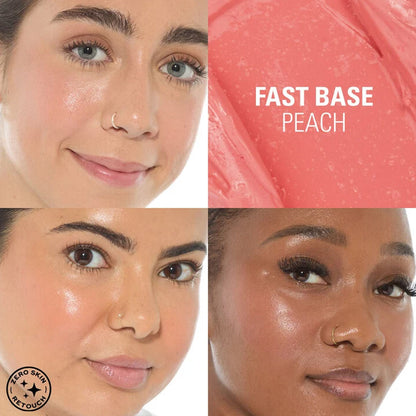Revolution Fast Base Blush Cream Colour For Cheeks & Lips Peach 14g
