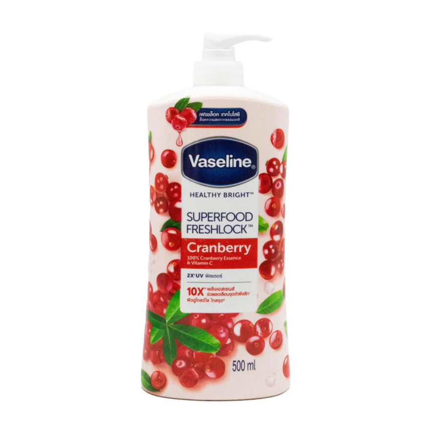 Vaseline Superfood Freshlock Healthy Bright Cranberry Essence & Vitamin C 500ml