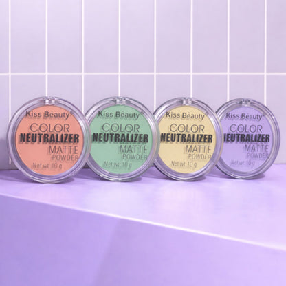 Kiss Beauty Color Neutralizer Matte Powder 10g - Shade 1