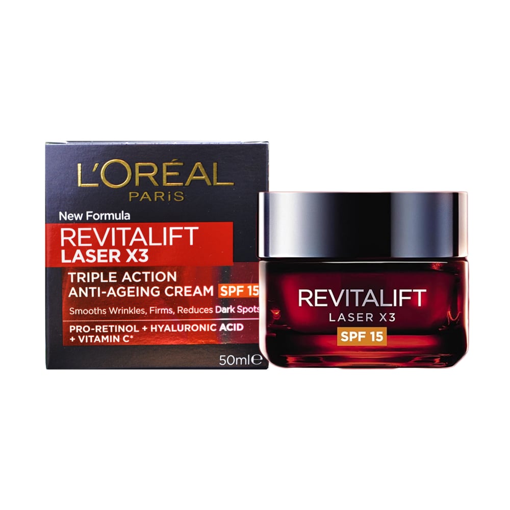 L'Oreal Revitalift Laser X3 Anti Ageing Cream SPF15 50ml
