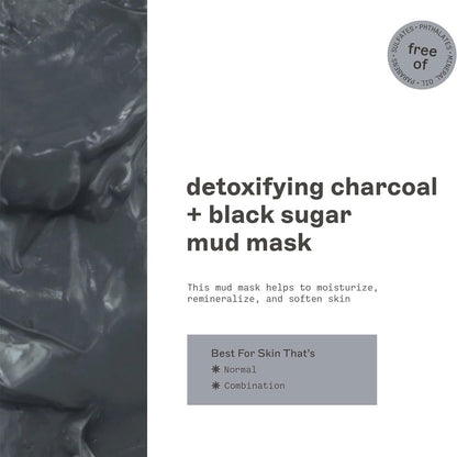 Freeman Mud Mask Deep Cleansing Charcoal + Black Sugar 15ml