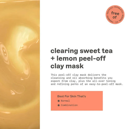 Freeman Peel Off Clay Mask Clearing Sweet Tea + Lemon 15ml