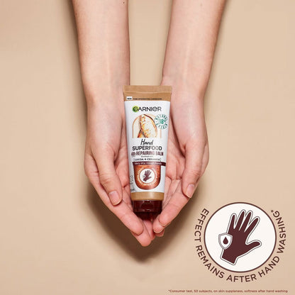 Garnier Hand Super Food Cocoa Ceramide 48hr Repairing Balm 75ml