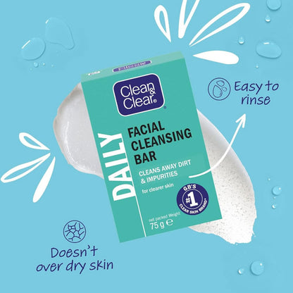 Clean & Clear Facial Cleansing Bar 75g