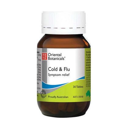 Oriental Botanicals Cold & Flu 30 Tablets