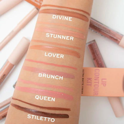 Revolution Liquid Lipstick & Lip Liner Lip Contour Kit Ultra Matte Finish Lover 3ml