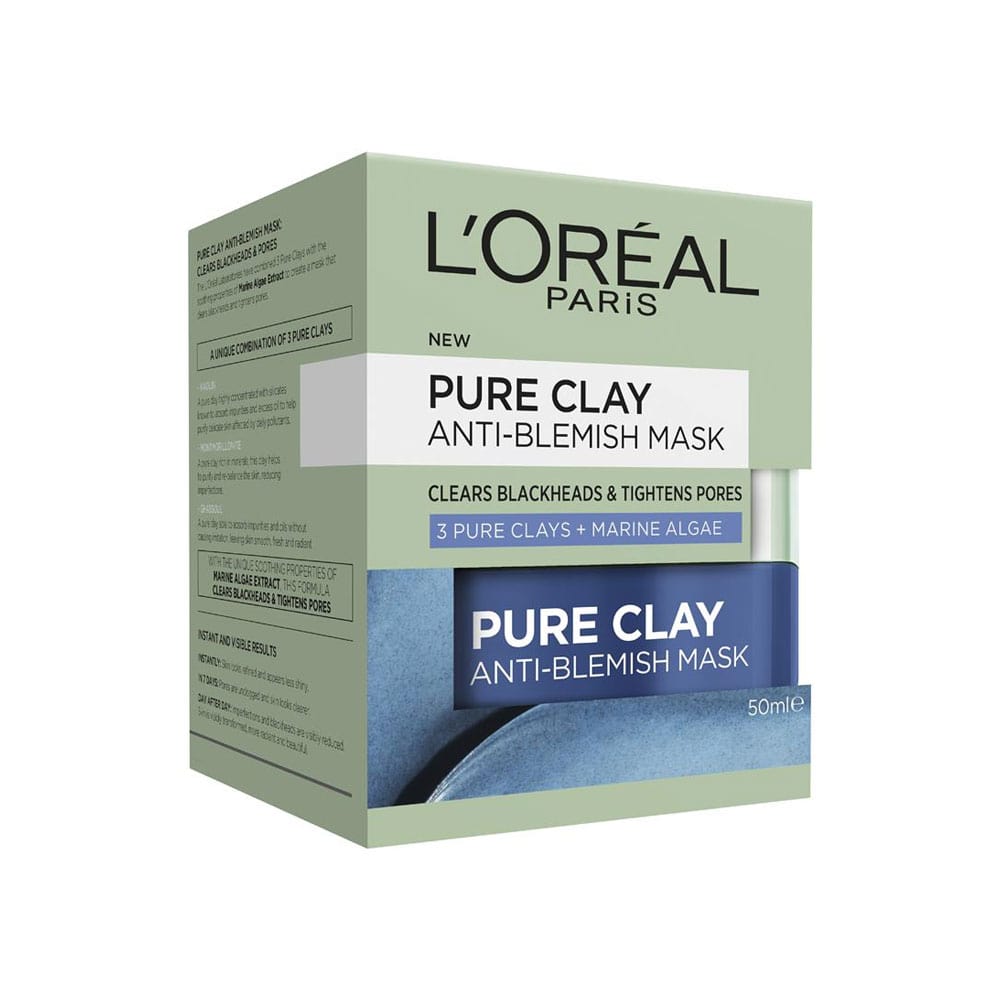 L'Oreal Pure Clay Anti Blemish Mask 50ml