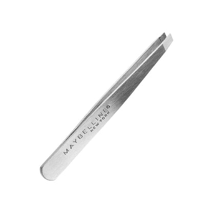 Maybelline tweezers on a white background