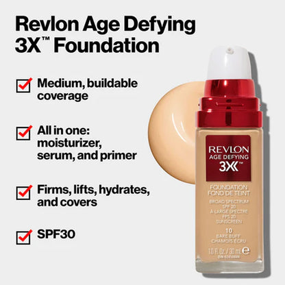 Revlon Age Defying Foundation SPF20 20 Tender Beige 30ml