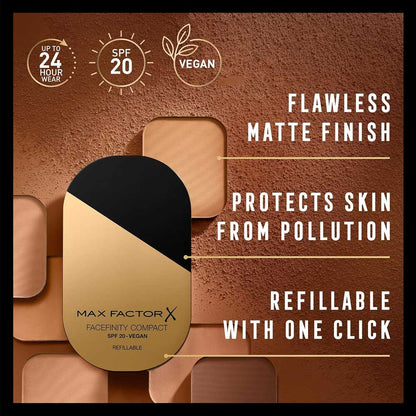 Max Factor Powder Facefinity Compact SPF20 Refill 033 Crystal Beige 10g