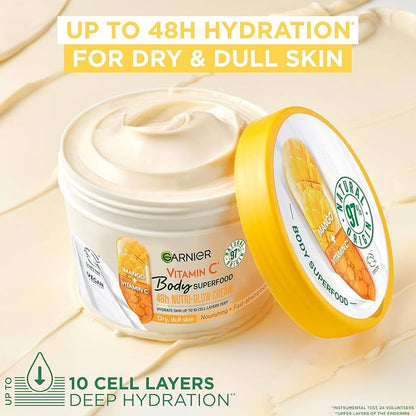 Garnier Body Superfood Dry Dull Skin Mango And Vitamin C 380ml