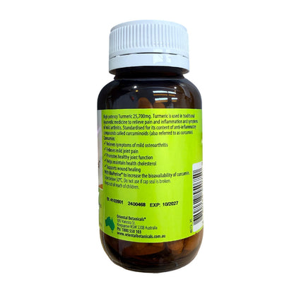 Oriental Botanicals Turmeric Excel 60 Tablets