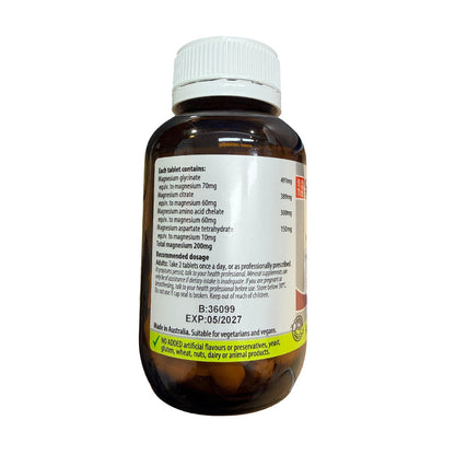 Oriental Botanicals Magnesium Excel 60 Tablets