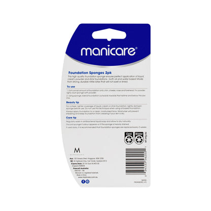 Manicare Foundation Sponge 2pk