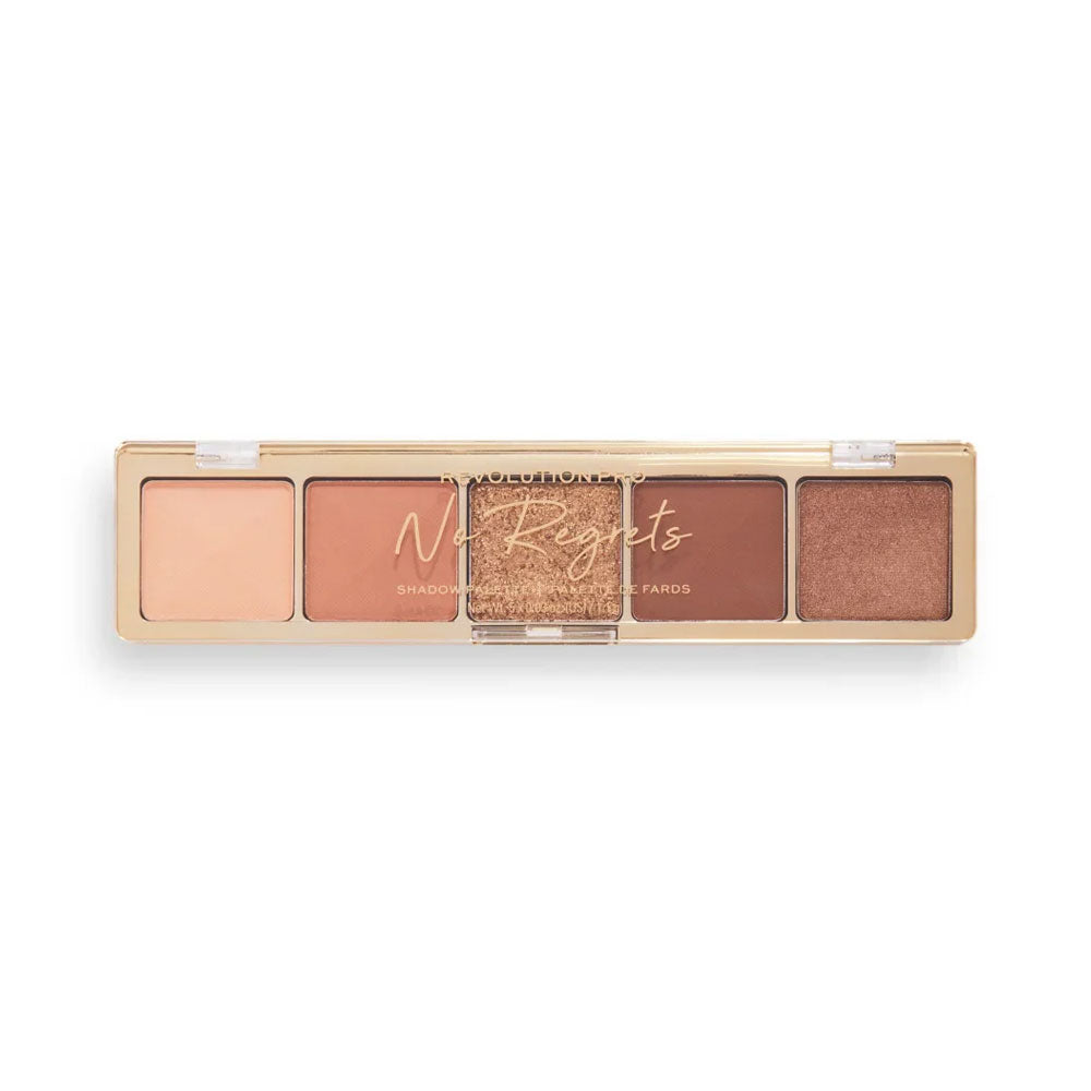 Makeup palette with four shades on a white background