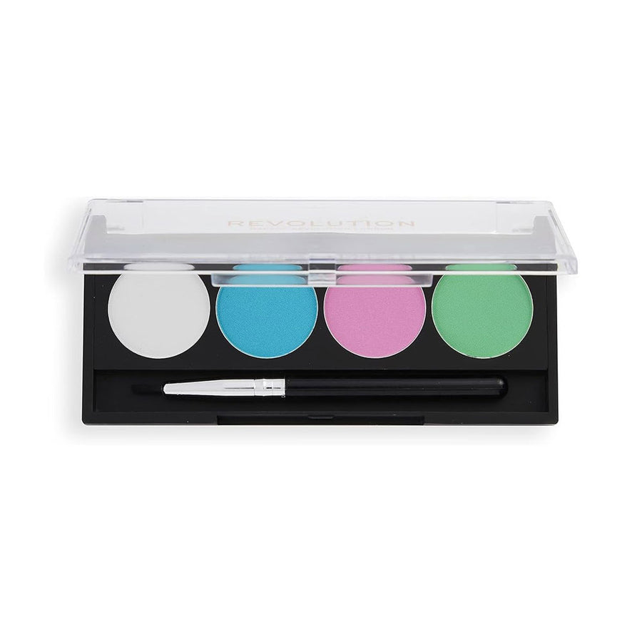 Revolution Water Activated Palette With Detail Brush Graphic Liners Pastel Dream