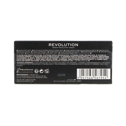 Revolution Water Activated Palette With Detail Brush Graphic Liners Pastel Dream