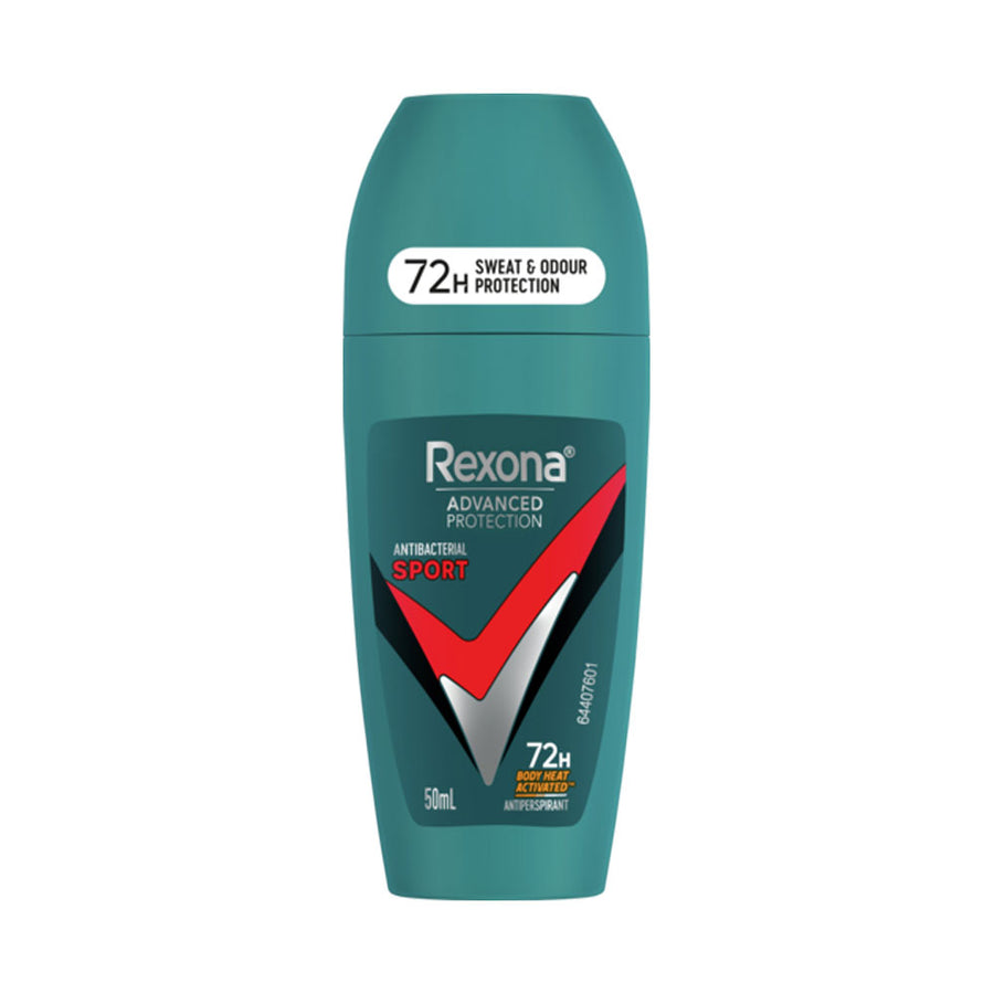 Rexona Antiperspirant Advanced Protection 72H Body Heat Activated Antibacterial Sport 50ml