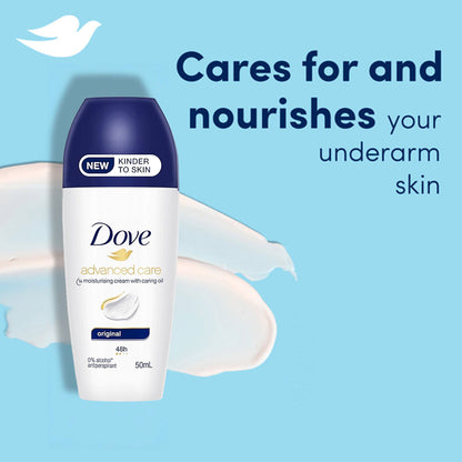 Dove Antiperspirant Advanced Care 1/4 Moisturising Cream With Caring Oil 48H Original 50ml