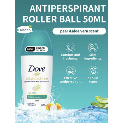 Dove Antiperspirant Advanced Care 1/4 Moisturising Cream 48H Go Fresh Pear & Aloe Vera Scent 50ml