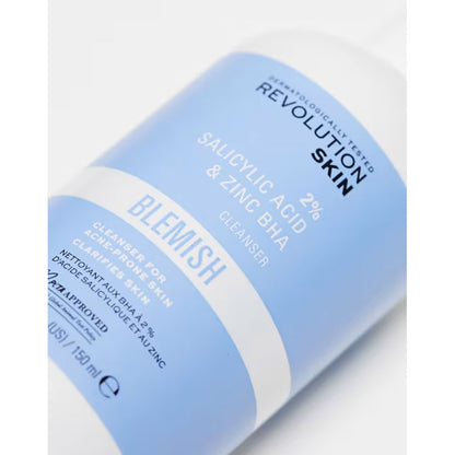 Revolution Skin 2% Salicylic Acid & Zinc BHA Cleanser 150ml