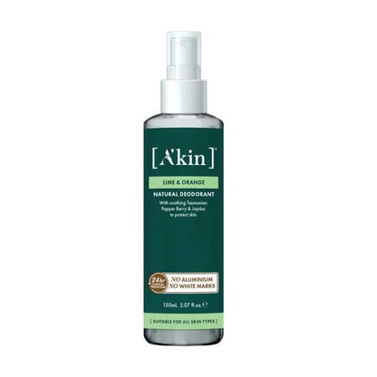 A'Kin Natural Deodorant Lime & Orange 150ml
