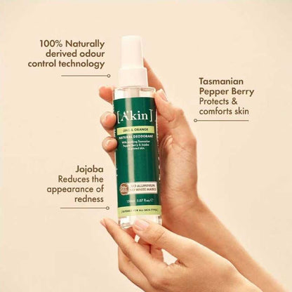 A'Kin Natural Deodorant Lime & Orange 150ml