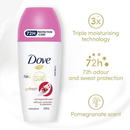 Dove Antiperspirant Advanced Care Go Fresh 72H Pomegranate Scent 50ml