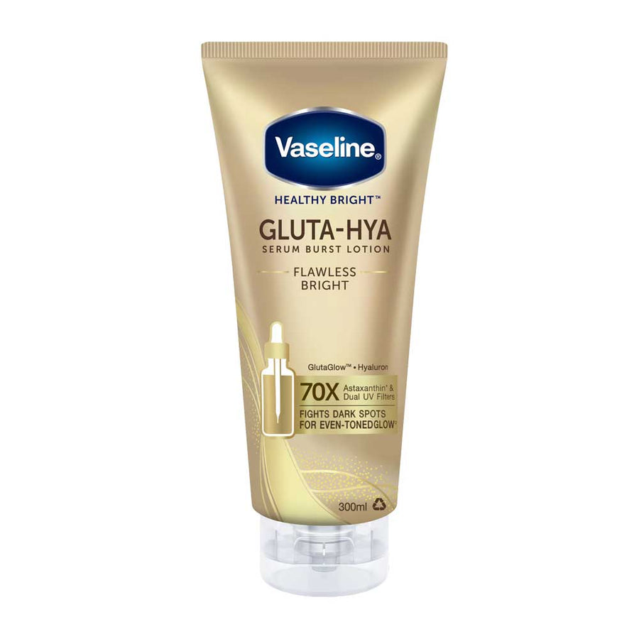 Vaseline Serum Burst Lotion Healthy Bright Gluta Hya Flawless Bright 200ml