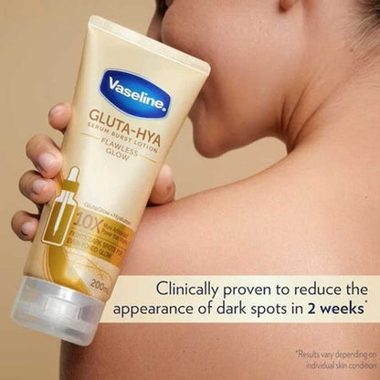 Vaseline Serum Burst Lotion Healthy Bright Gluta Hya Flawless Bright 200ml